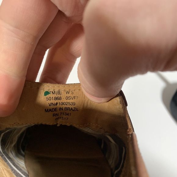 LL Bean Booties Women 7 Brown Leather Ankle Boot Slip On - Picture 8 of 8